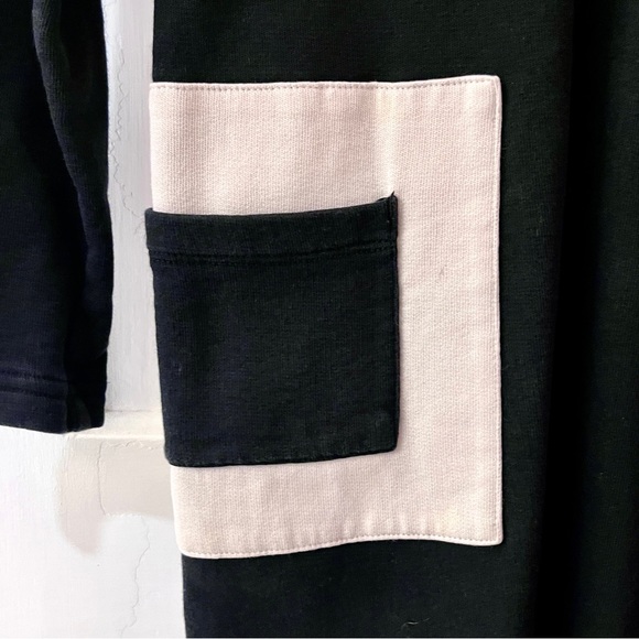 Girls Hanna Andersson size 150 casual black and white retro dress - Picture 4 of 10